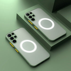 Magnetic Shock‑Resistant Samsung Case – Magnify – Slim MagSafe Compatible – Dual‑Layer Protection