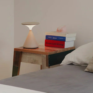 Dimmable Table Lamp - LumaGlow - Wireless Touch Control - Modern Hourglass Design