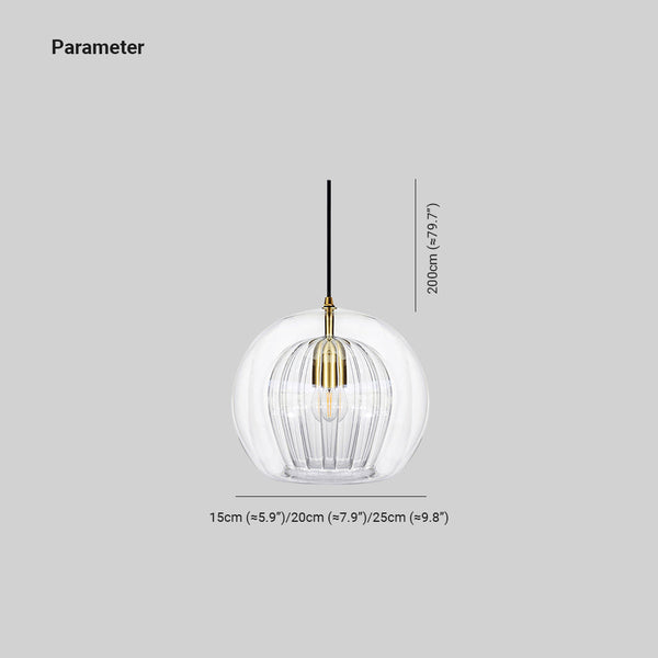 Glass Pendant Light – Halvix – Modern Ceiling Fixture – Elegant Room Lighting