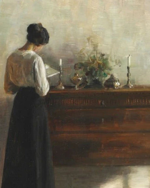 Vintage Style 'Women Reading' Wall Art