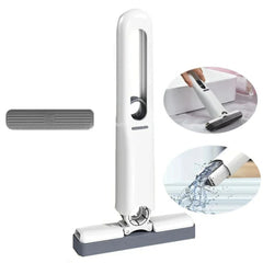Sponge Mini Mop with Self-Squeezing Dual-Use Design