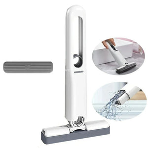 Sponge Mini Mop with Self-Squeezing Dual-Use Design