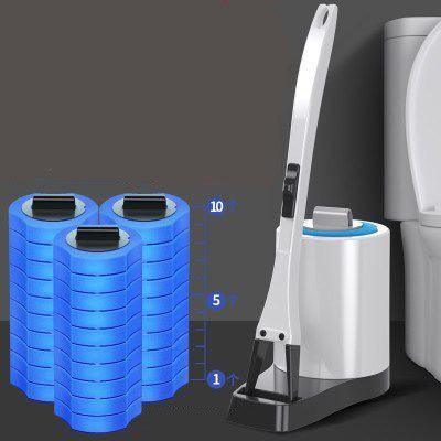 Disposable Toilet Brush with 30 Refill Heads — Long Handle, No-Touch, Hygienic Bathroom CleanerDisposable Toilet Brush with 30 Refill Heads — Long Handle, No-Touch, Hygienic Bathroom Cleaner