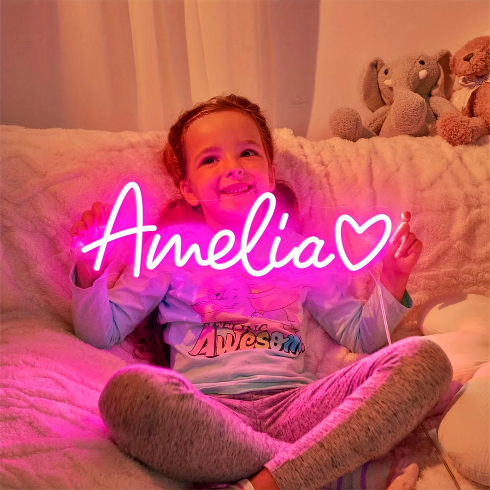 Custom Neon Sign – Lumevera Personalized LED Name Light for Room, Wedding & Event Décor