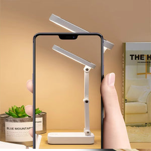 Solar Powered Foldable Desk Lamp – Solvion Lighting USB Rechargeable Dimmable Reading Light