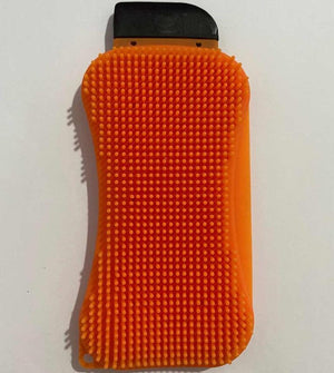 3-in-1 Silicone Sponge Scrubber, Scraper & Squeegee Cleaning Brush — Antibacterial Eco-Friendly Dish Washing Tool for Kitchen, Countertops & Sinks