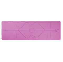 Yoga Mat with Body Alignment Lines – Non-Slip, Eco-Friendly & Extra-Long