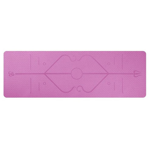 Yoga Mat with Body Alignment Lines – Non-Slip, Eco-Friendly & Extra-Long