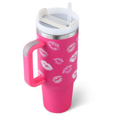 ThermoSip 40 Oz Insulated Tumbler with Handle and Straw