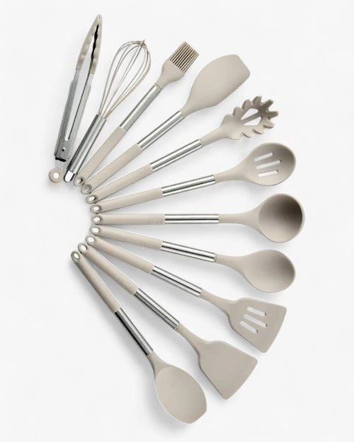 Silicone Utensil Set - Nordeka - 13-Piece Cooking Tools - Heat Resistant Kitchenware