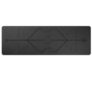 Yoga Mat with Body Alignment Lines – Non-Slip, Eco-Friendly & Extra-Long