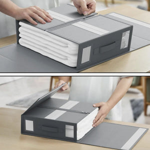 Bed Sheet Organizer - Storix - Foldable Storage Solution - Space-Saving Linen Storage