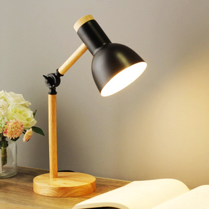 Wooden LED Desk Lamp – Luminord – Scandinavian Minimalist Style – Modern Home Office Light