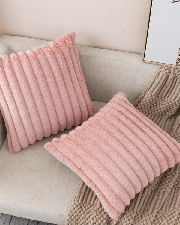 Cushion Set - Velveta - Soft Plush Texture - Modern Sofa Decor