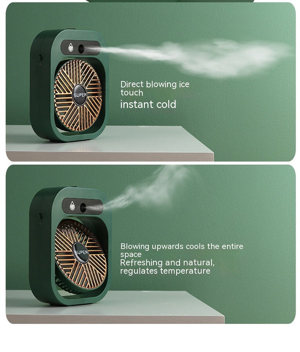 2-in-1 USB Misting Fan & Humidifier | Rechargeable Desk Cooler