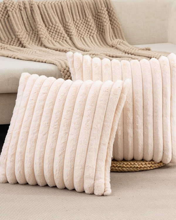 Cushion Set - Velveta - Soft Plush Texture - Modern Sofa Decor