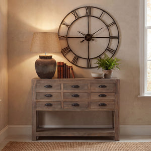 Terra Relic | Hand-Painted Aged Stone Ceramic Table Lamp