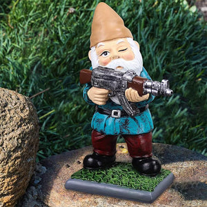 Military Garden Gnome - Jacko - Camouflage Statue - Outdoor Decor