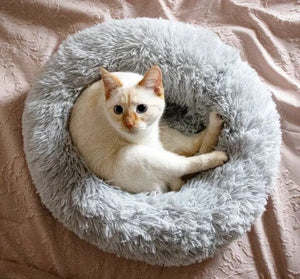 Calming Pet Bed - SnuggleNest - Anti-Anxiety Dog Cushion - Soft Washable Design