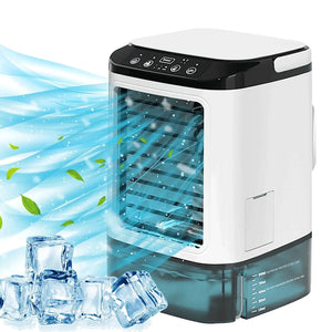 USB Desktop Air Cooler Fan | Dual Spray Mist Portable Cooler