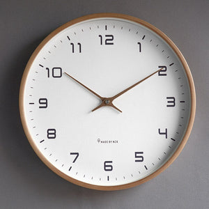Wooden Wall Clock - Modara - Scandinavian Minimalist Design - Natural Wood Decor