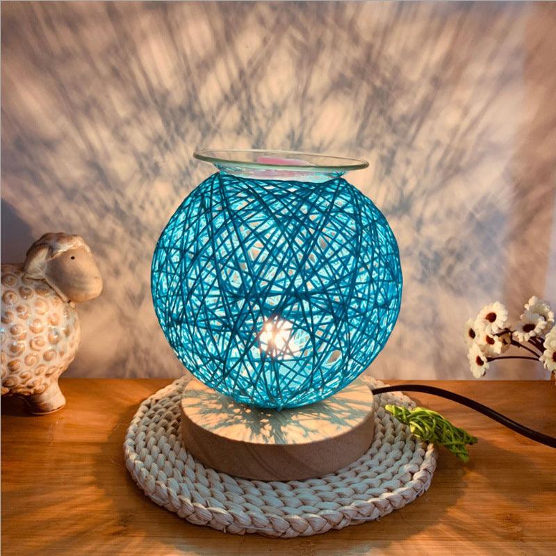 Plug-In Wax Melt Warmer & Night Light — Handmade Bamboo Wood, Dimmer SwitchPlug-In Wax Melt Warmer & Night Light — Handmade Bamboo Wood, Dimmer Switch