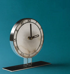 Jade Stone Desk Clock Ornament UK — Nordic Style Luxury Decor