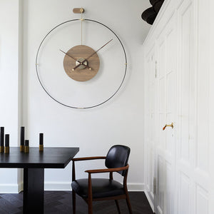 Copper Nordic Light Luxury Wall Clock UK — Oversized Round Statement Piece