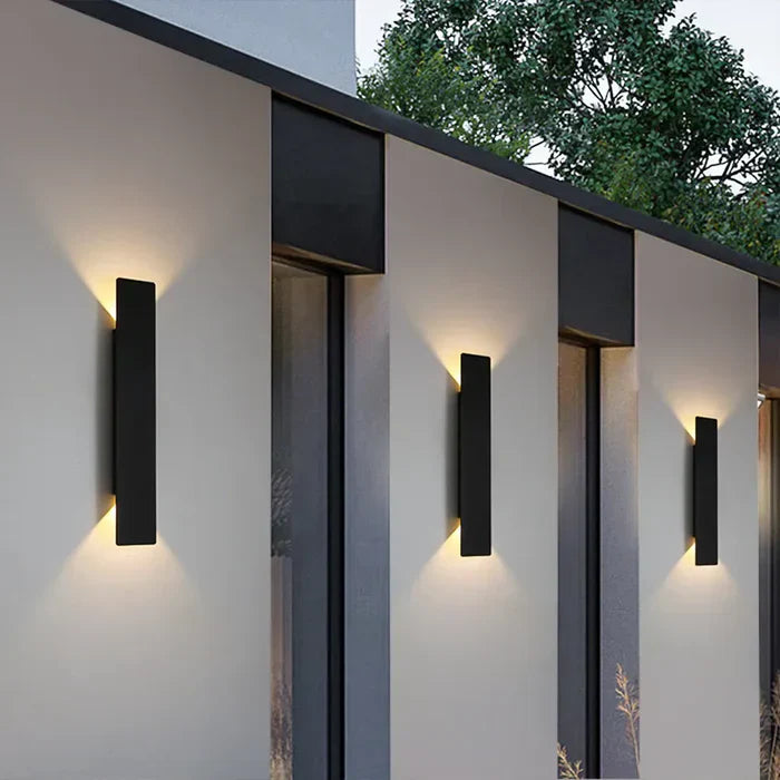 Outdoor Wall Lamp - Lumora - Weatherproof Aluminium Light - Modern Garden Decor