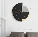 Nordic Light Luxury Wall Clock UK — Double-Sided Statement Design for Living Rooms