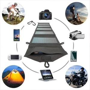 Foldable Solar Panel –  Portable Charger with USB for Mobile Power Supply
