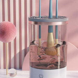 GlamSpin Portable Electric Makeup Brush Cleaning Tool