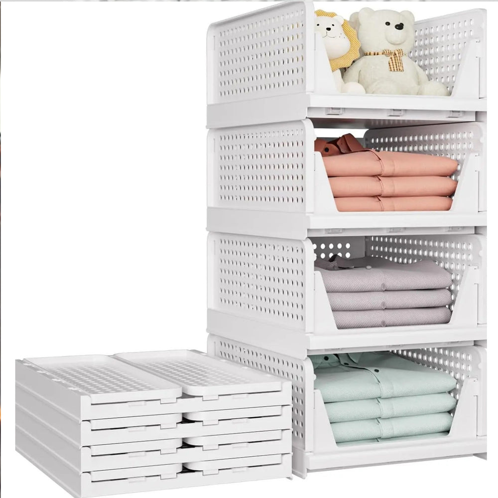 Collapsible Storage Box with Handles
