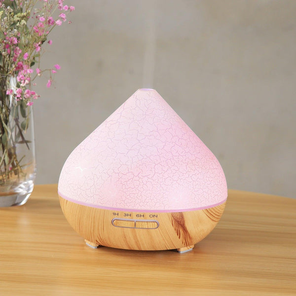 CrackleVolcano USB Aroma Diffuser – Color-Changing Humidifier for Home &amp; Office