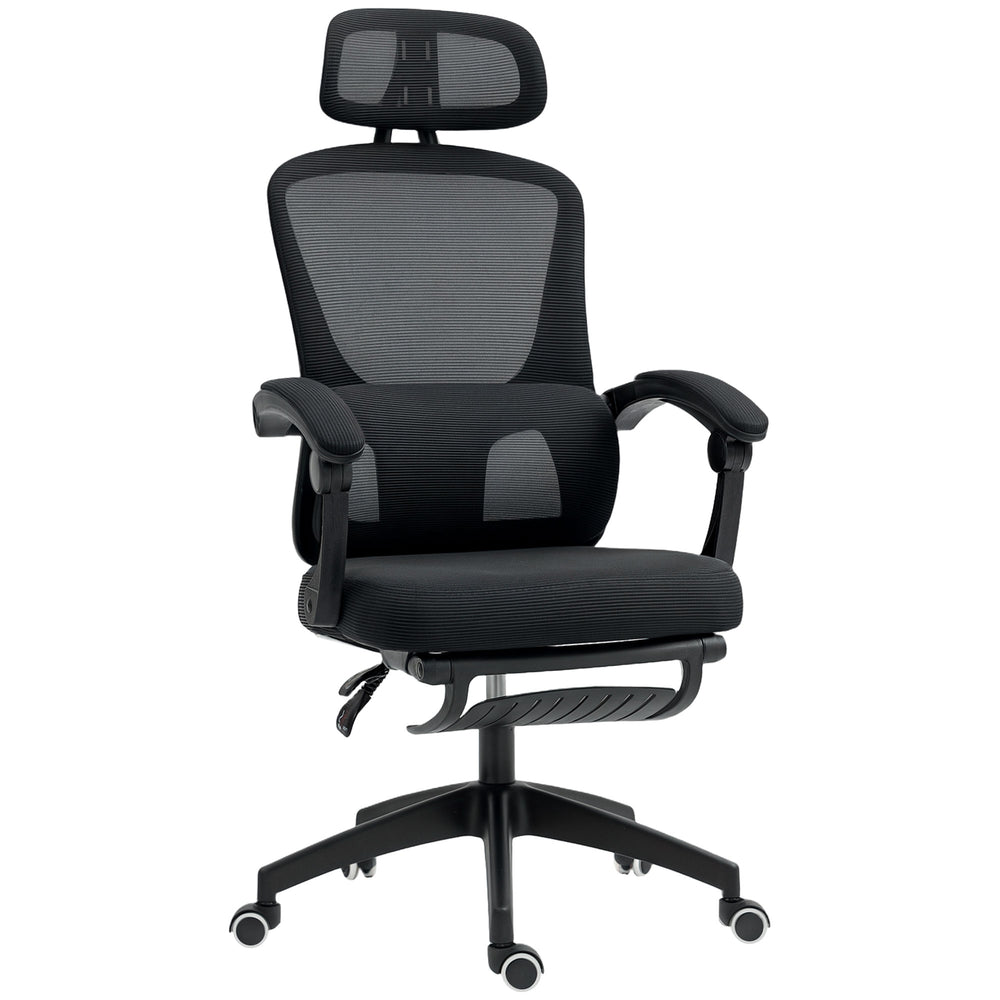 Ergonomic Office Chair | Mesh High Back + Adjustable Lumbar | Headrest