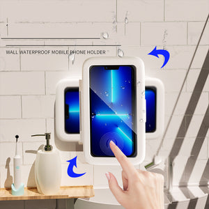 Waterproof Shower Phone Holder — Anti-Fog Touch Screen Case for Bathroom, Kitchen & MirrorWaterproof Shower Phone Holder — Anti-Fog Touch Screen Case for Bathroom, Kitchen & Mirror