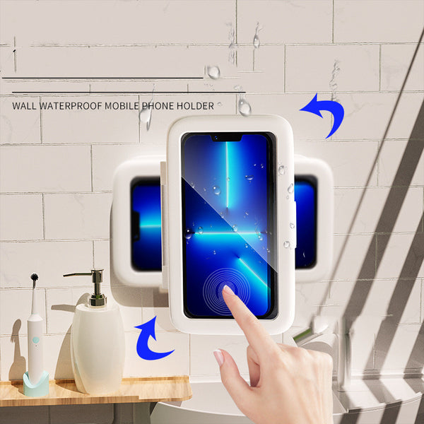 Waterproof Shower Phone Holder — Anti-Fog Touch Screen Case for Bathroom, Kitchen & MirrorWaterproof Shower Phone Holder — Anti-Fog Touch Screen Case for Bathroom, Kitchen & Mirror