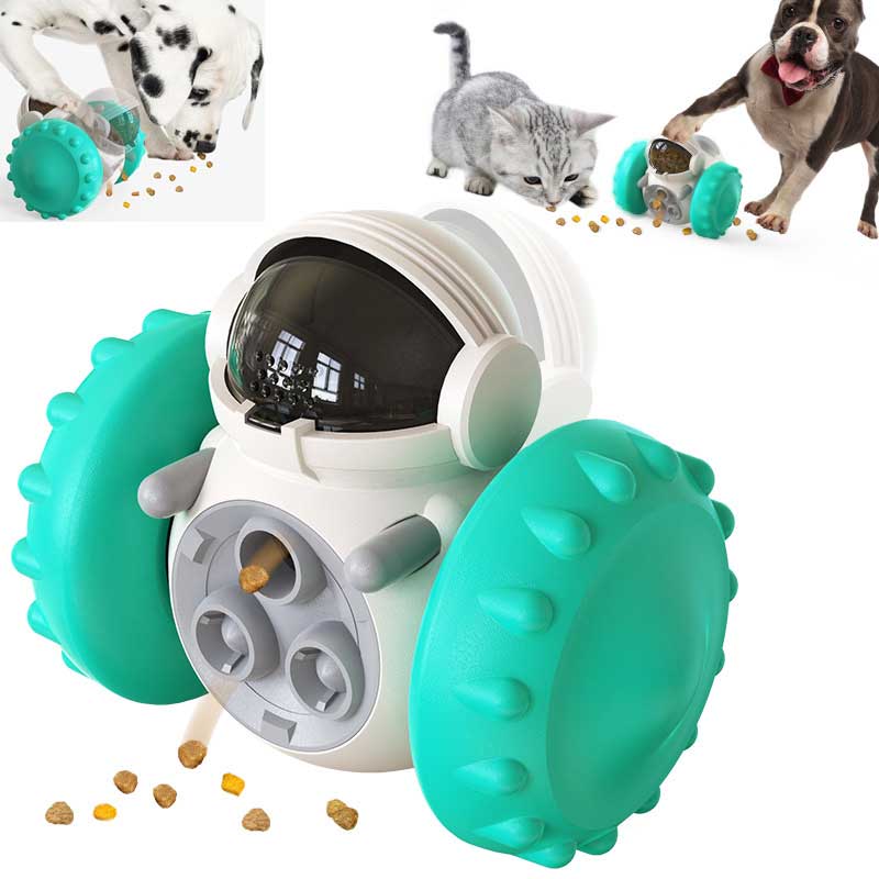 Interactive Slow Feeder Dog & Cat Toy Car — Rolling Puzzle Treat Dispenser Ball, IQ Development Pet Feeding Toy for Small to Medium Dogs and Cats