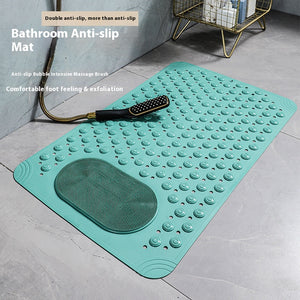 EcoStep Large Non-Slip Rubber Bath Mat with Foot Massage Surface