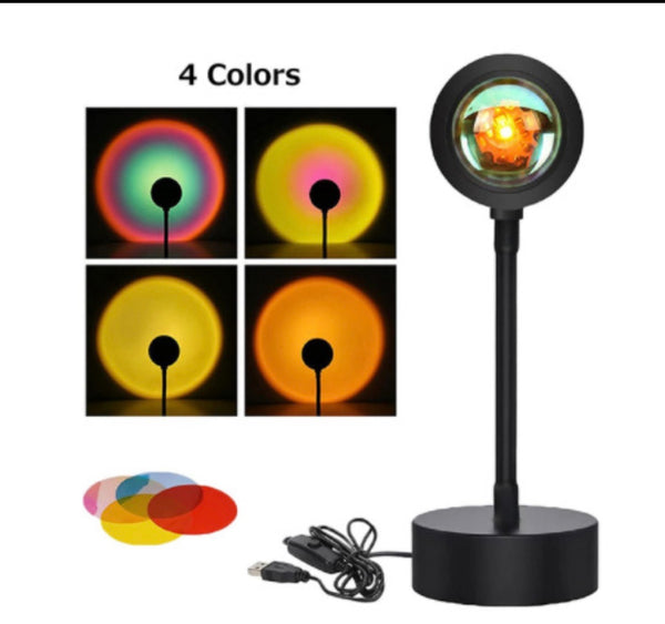 Sunset Projection Lamp | Rainbow, Sun & Sunset Night Light Projector