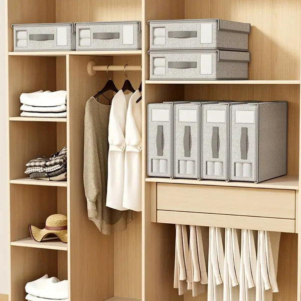 Bed Sheet Organizer - Storix - Foldable Storage Solution - Space-Saving Linen Storage