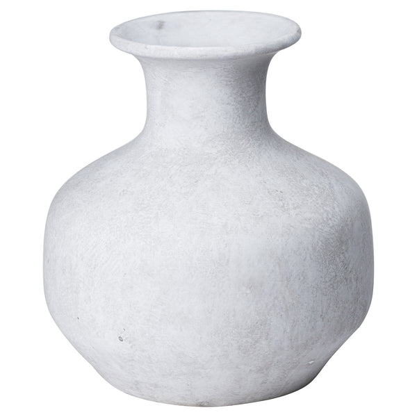Cinder Squat | Textured Stone Ceramic Vase
