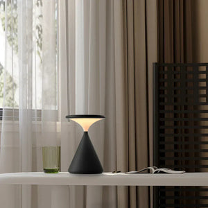 Dimmable Table Lamp - LumaGlow - Wireless Touch Control - Modern Hourglass Design