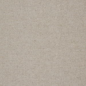 Squat White Beaded Ceramic Lamp with Linen Shade | Coastal Boho