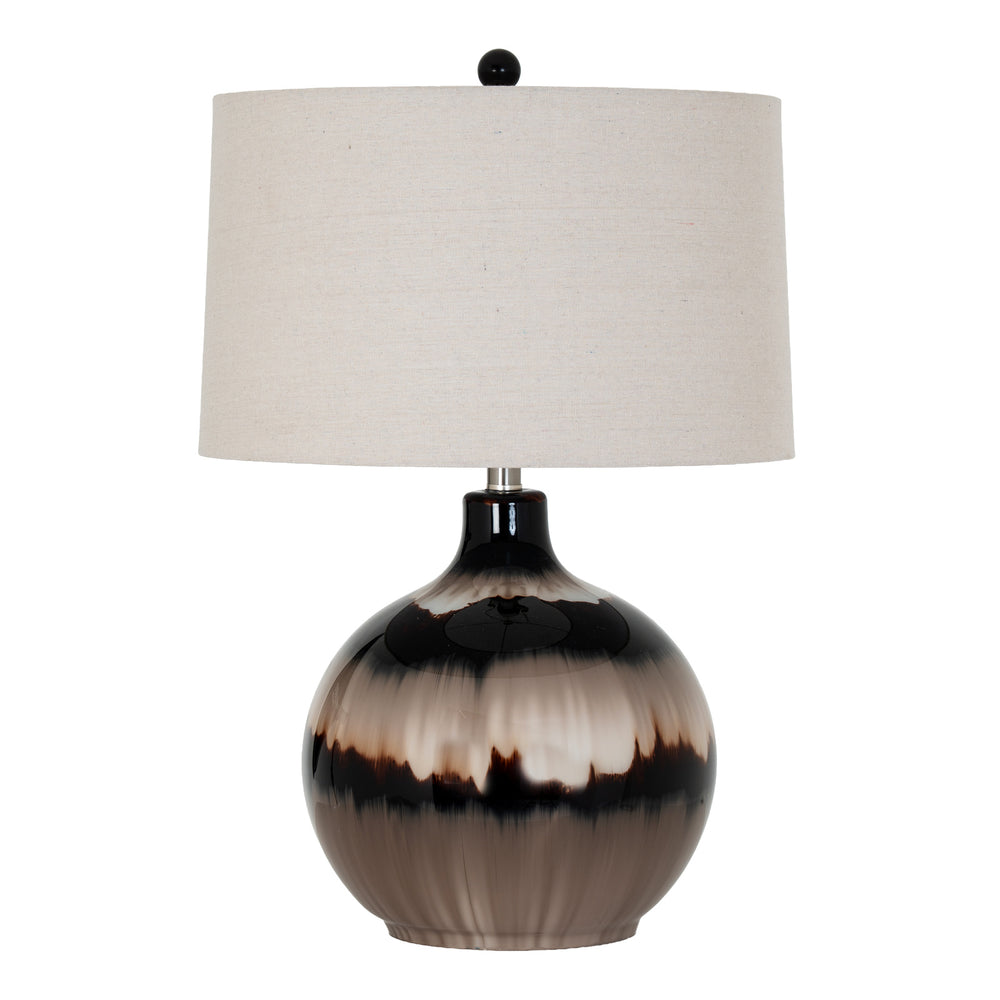 Umber Hollow | Sepia-Toned Table Lamp with Linen Shade