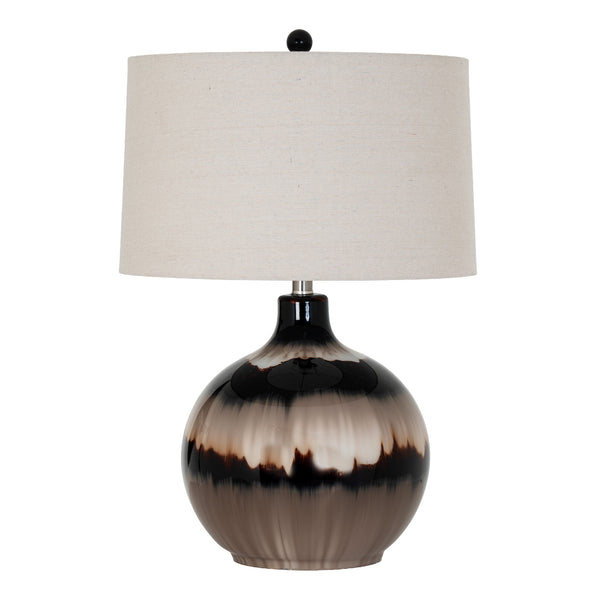 Umber Hollow | Sepia-Toned Table Lamp with Linen Shade
