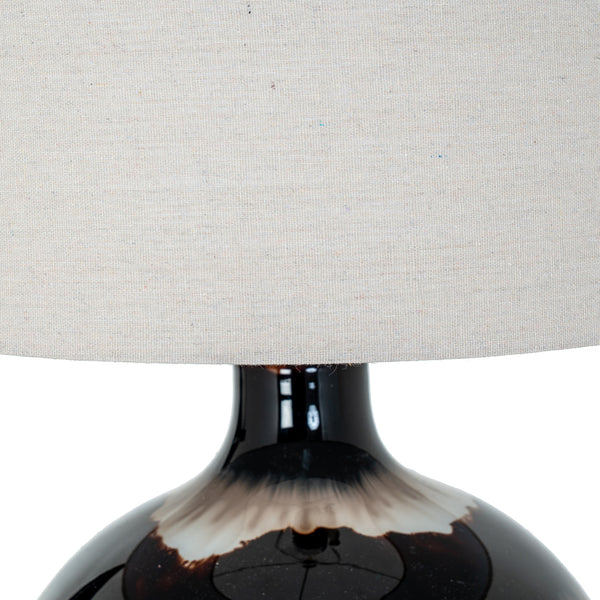 Umber Hollow | Sepia-Toned Table Lamp with Linen Shade