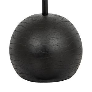 Cannon Noir | Black Floor Lamp with Hessian Shade