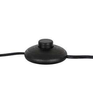 Cannon Noir | Black Floor Lamp with Hessian Shade
