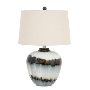 Noir Dusk | Midnight Atmosphere Table Lamp with Linen Shade